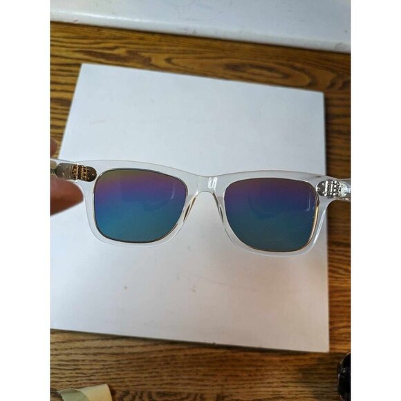 Love is Love Transparent Square Frame Rainbow Lens Sunglasses - Picture 8 of 10